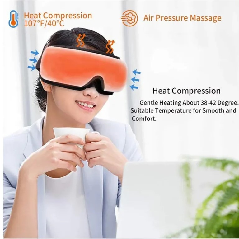 Gafas De Masaje Inteligente 4d, Airbag, Vibrador, Bluetooth