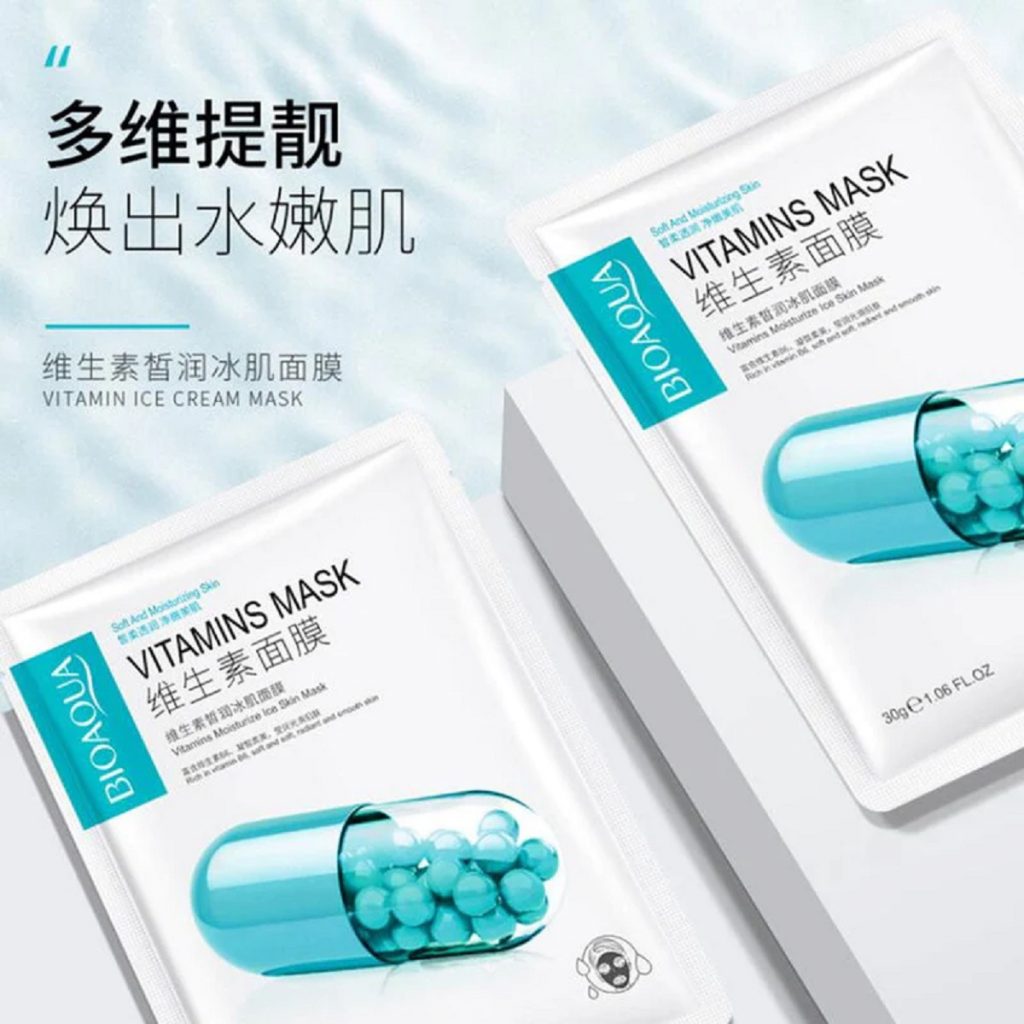 Velo facial B6 Vitamins mask Bioaqua Beautyeyes